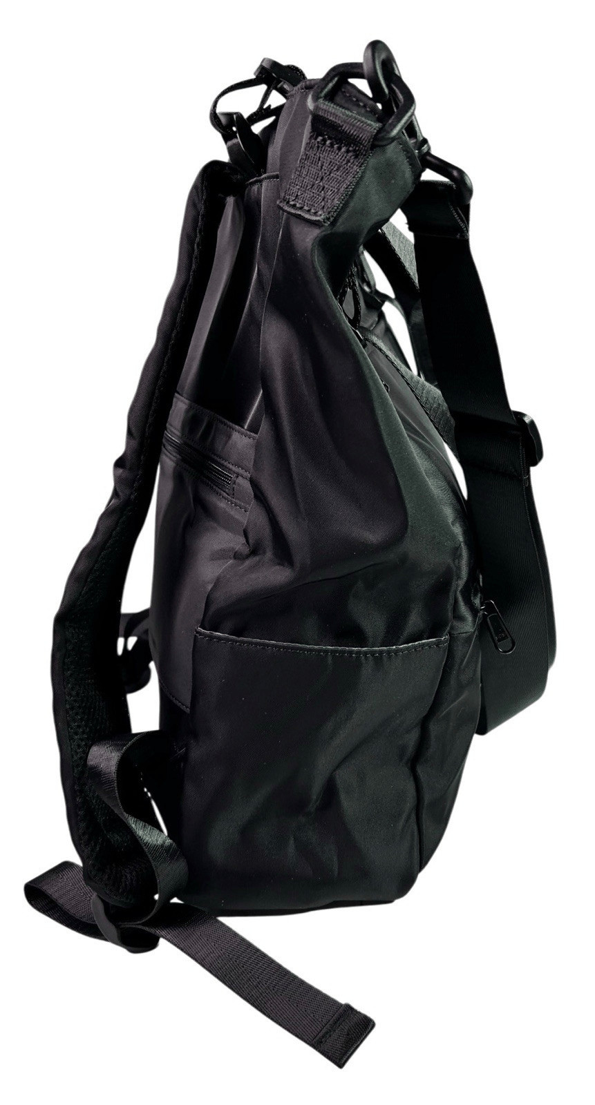 COMELY Black Nylon Tote Bag USB Charging Port Work Travel Tech Laptop Purse
