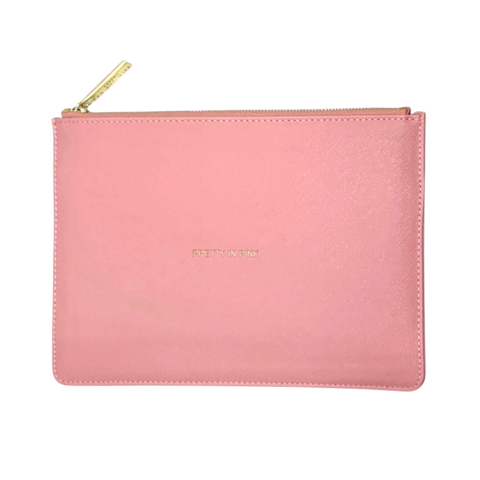 Katie Loxton Pretty In Pink Clutch Perfect Pouch Pink w/Gold Plated Hardware