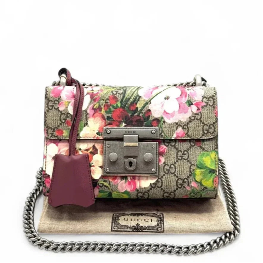 Gucci Flora Small Padlock Shoulder Bag Gg Supreme Monogram (zz071426j9r)