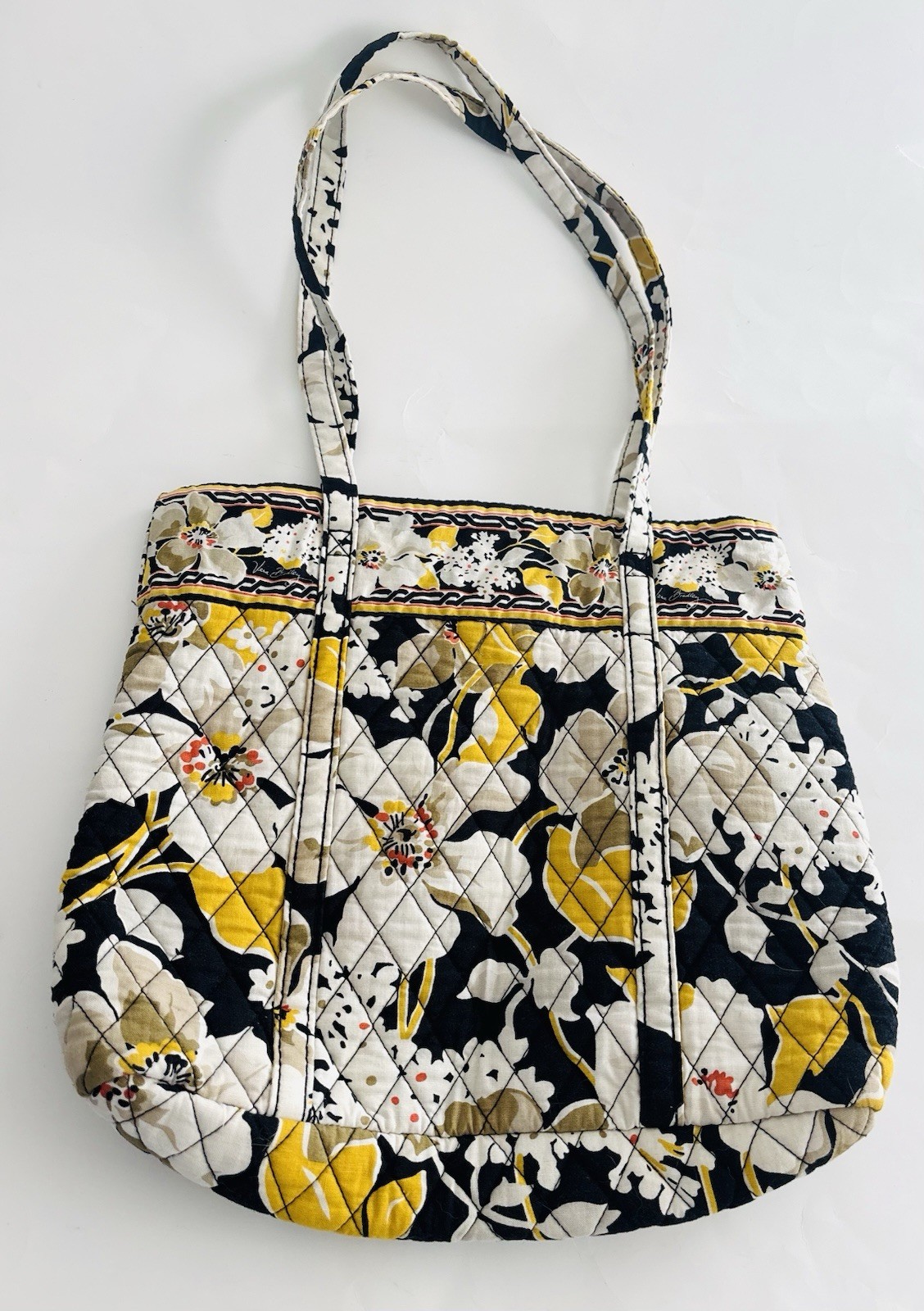 Vera Bradley Discontinued Dogwood Pattern Medium Tote Nice Quilted Bag