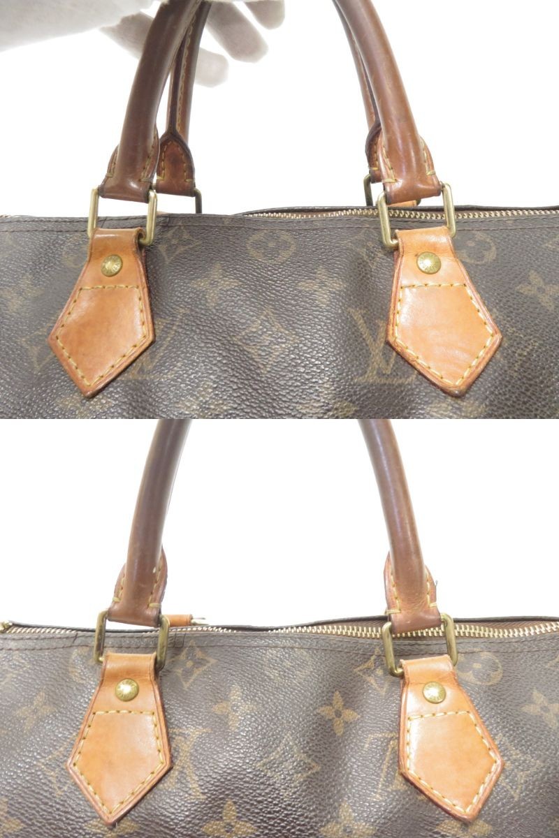 Authentic Louis Vuitton Speedy 30 Hand Bag Monogram Brown #53738