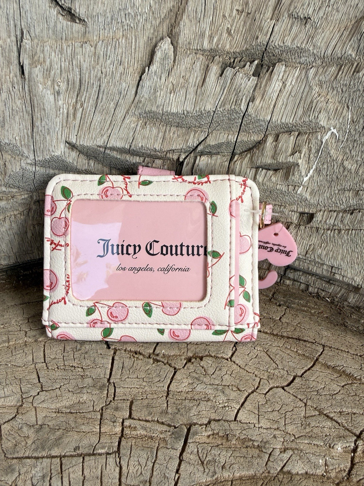 Beautiful JUICY COUTURE CHERRY GIRL BACKPACK SOFT WHITE PINK NWT W WALLET 🍒
