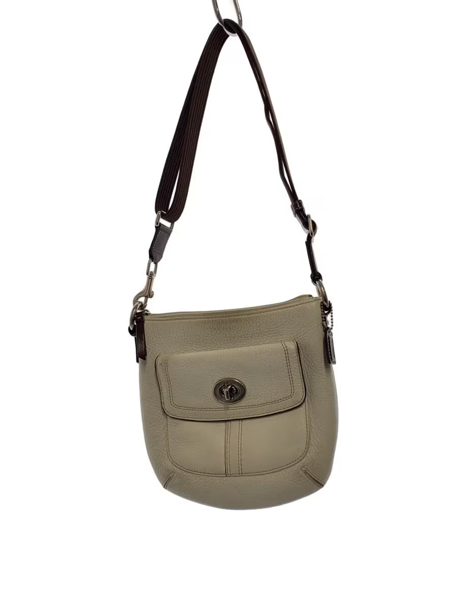 COACH Shoulder Bag Leather CRM (Not available)