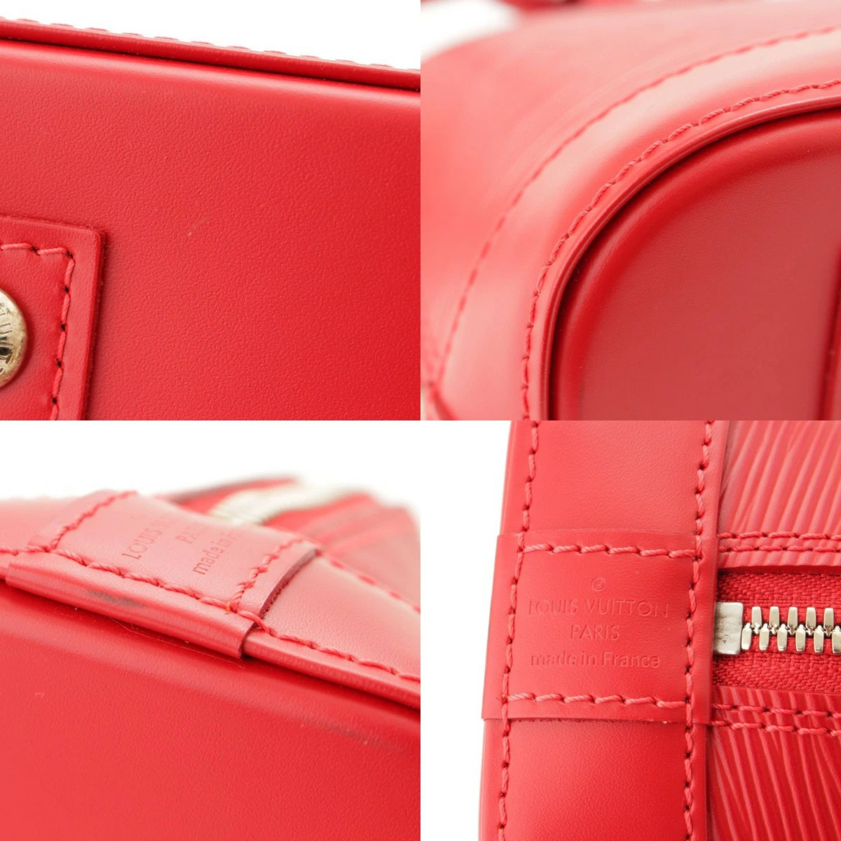 Louis Vuitton Epi Alma Bag Carmine Red