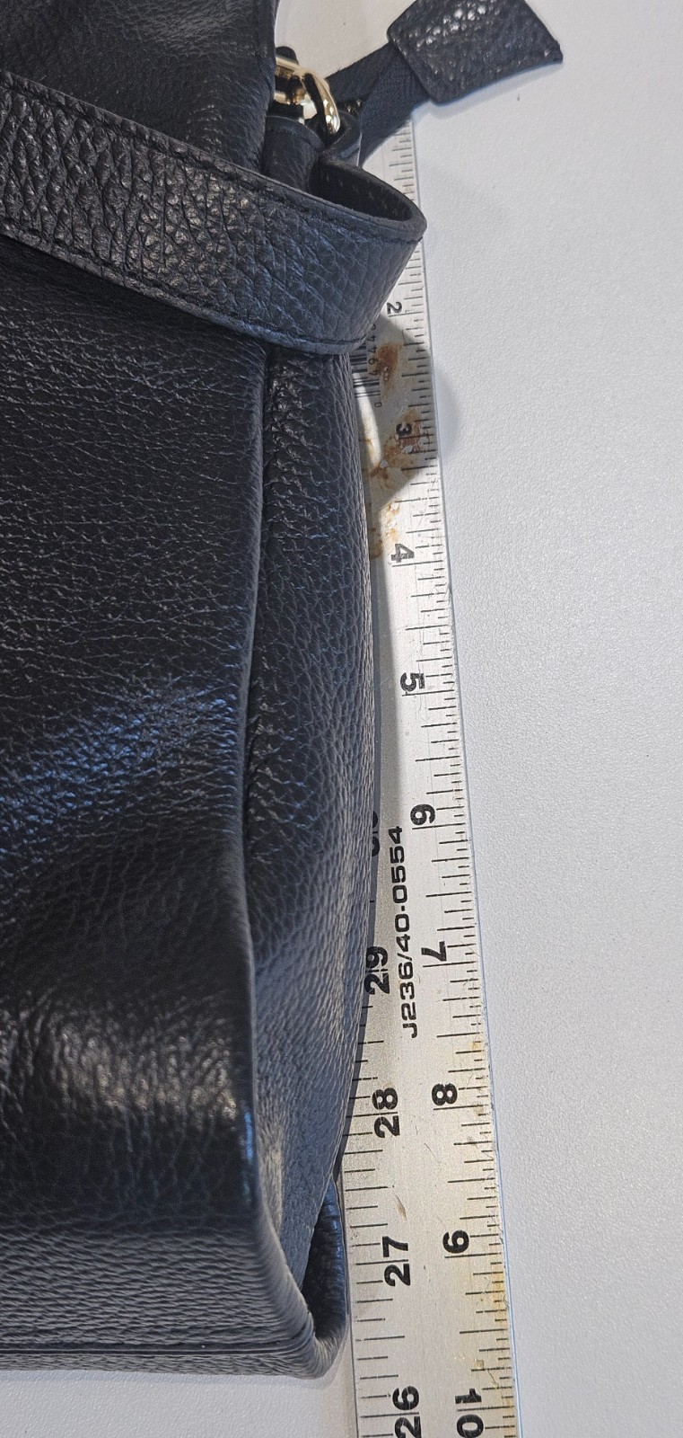 Italian Black Pebbled Leather Shoulder Bag and Crossbody bag Braided Handle NWOT