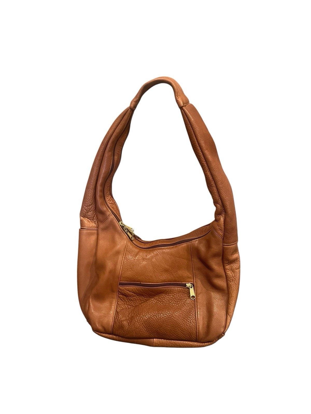 Coronado Leather Hobo Style Carry Concealed CCW Purse Handbag Shoulder Bag Brown