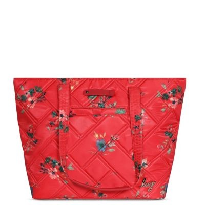 Lug Skyliner Tote Bag – Unisex Red Polyester Canvas Travel Pouch, Stylish & Vers