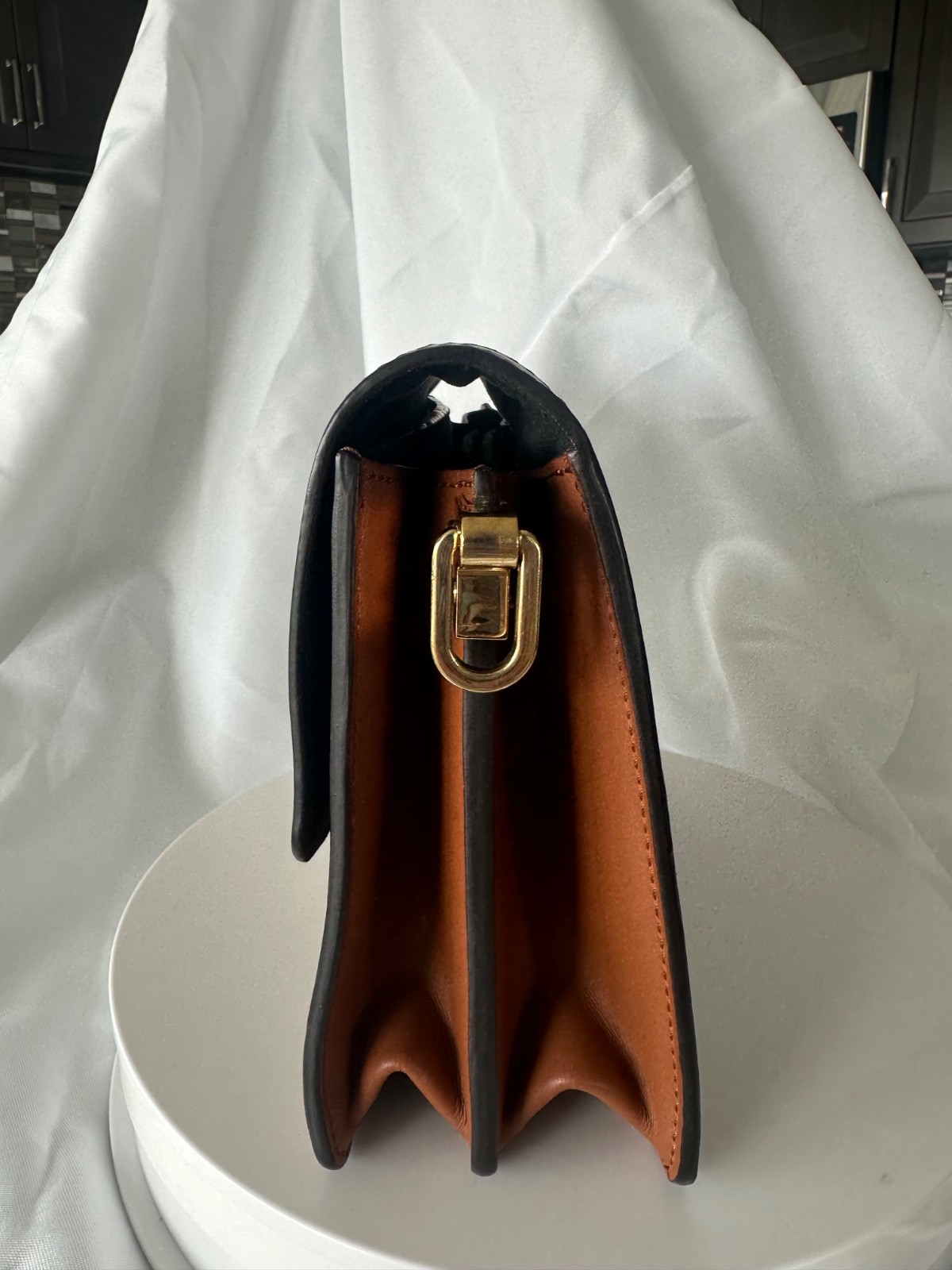Louis Vuitton Dauphine MM Two Strap Monogram Canvas Gold Chain Shoulder Bag