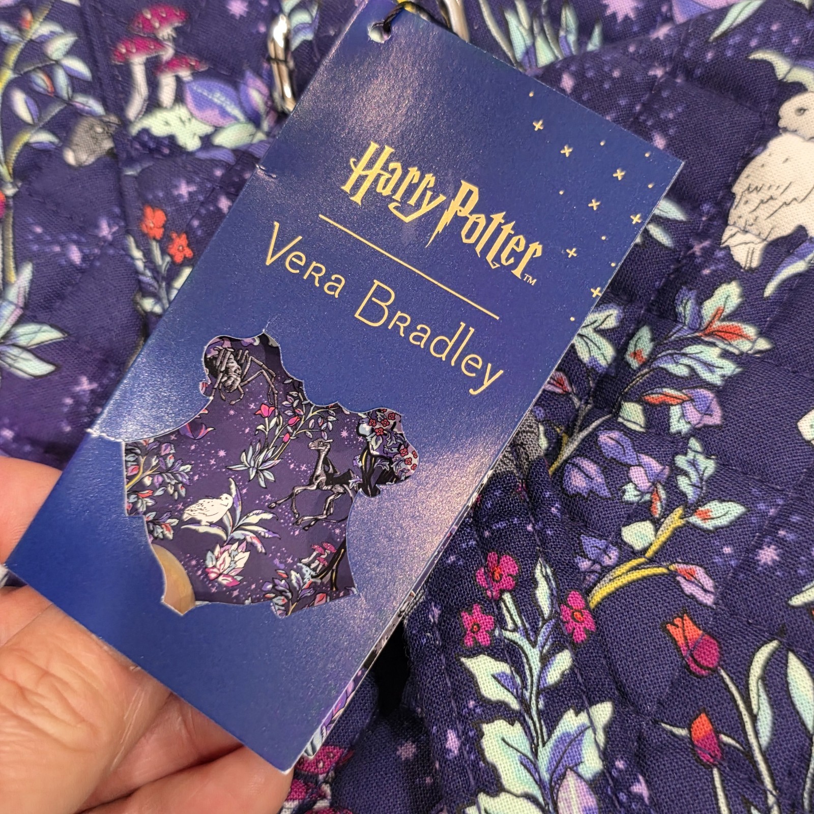 NWT VERA BRADLEY HARRY POTTER FORBIDDEN FOREST MULTI-STRAP SHOULDER BAG PURSE