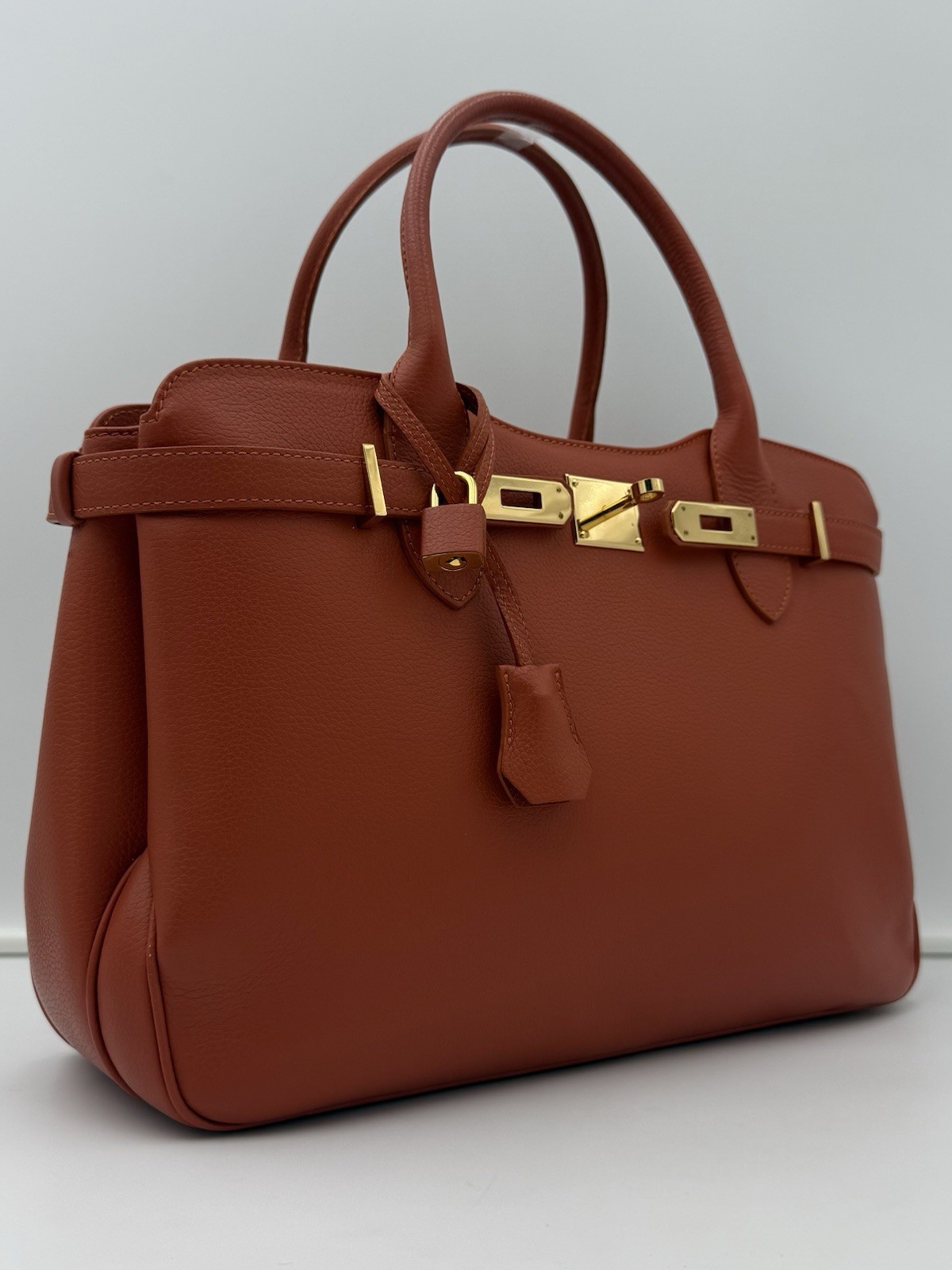 🐢MORABITO 1905 PARIS • DIVA 35 Bag in Terracotta • Made in ITALY (Late Model)