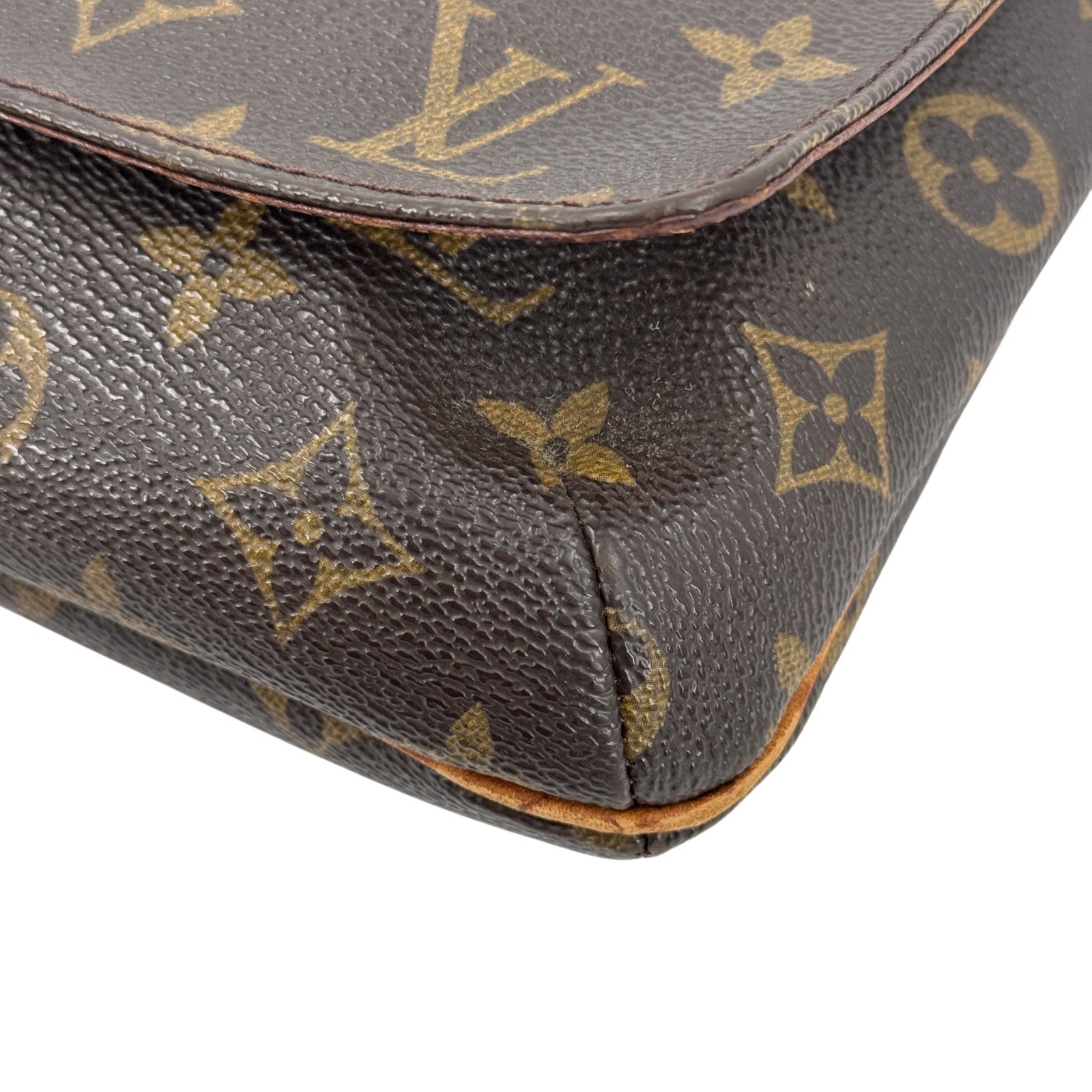 LOUIS VUITTON Musette Tango Monogram Canvas Brown Flap Shoulder Bag M51388