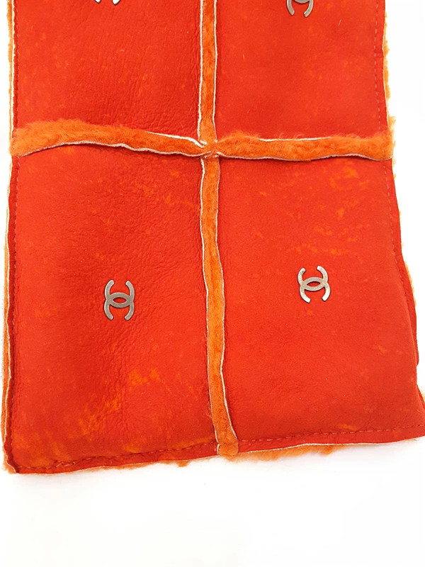 Chanel Coco Mark Orange Handbag with Papers Women’s #TB2686