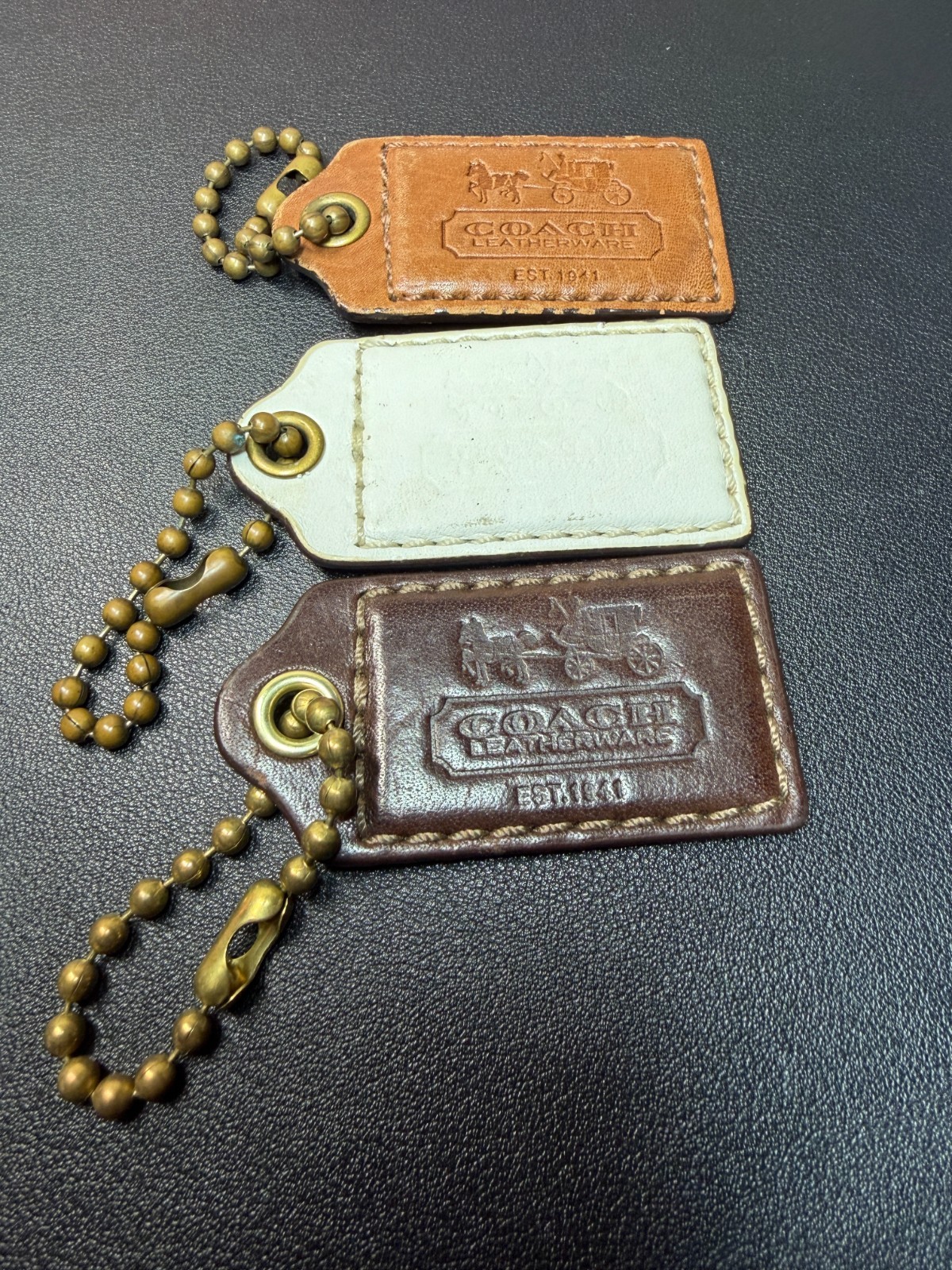 Coach Horse & Carriage Leatherware Hangtags Lot of 3 (Lot 2145)