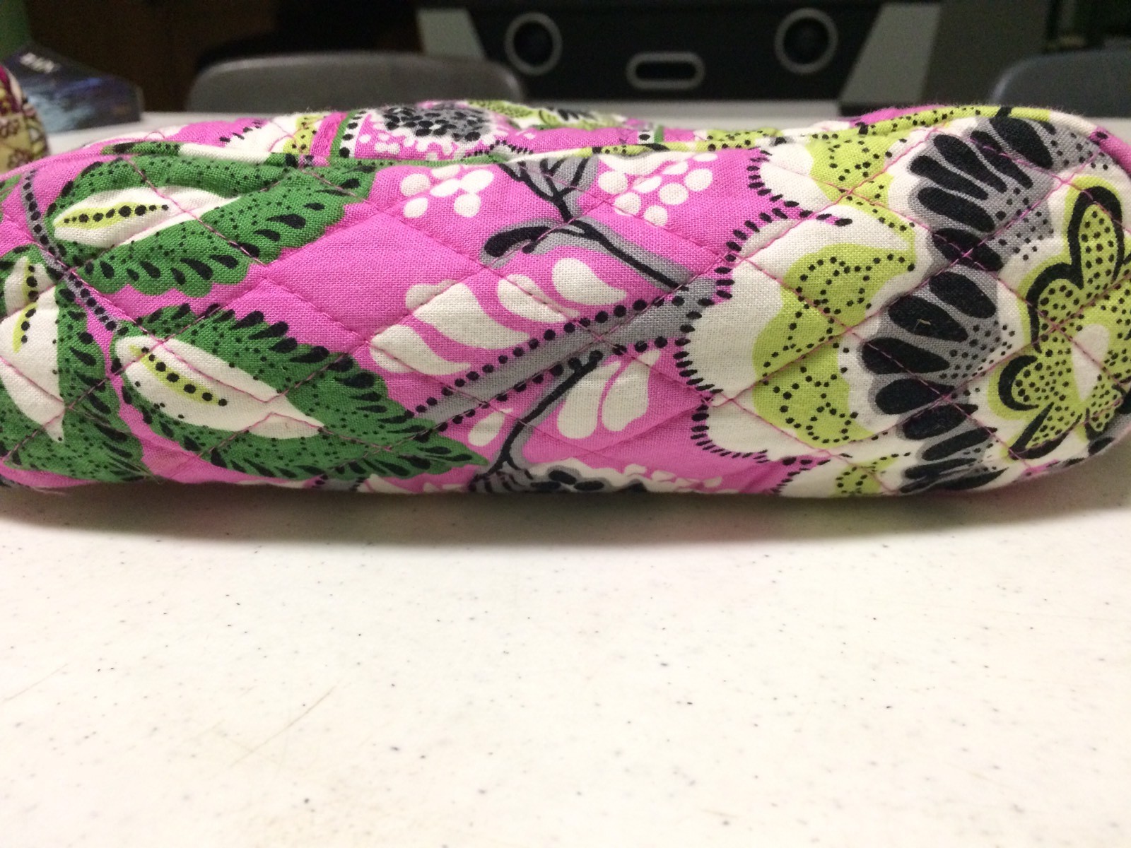 Vera Bradley Small Purse Pink Green Black Gray White Zipper Pockets