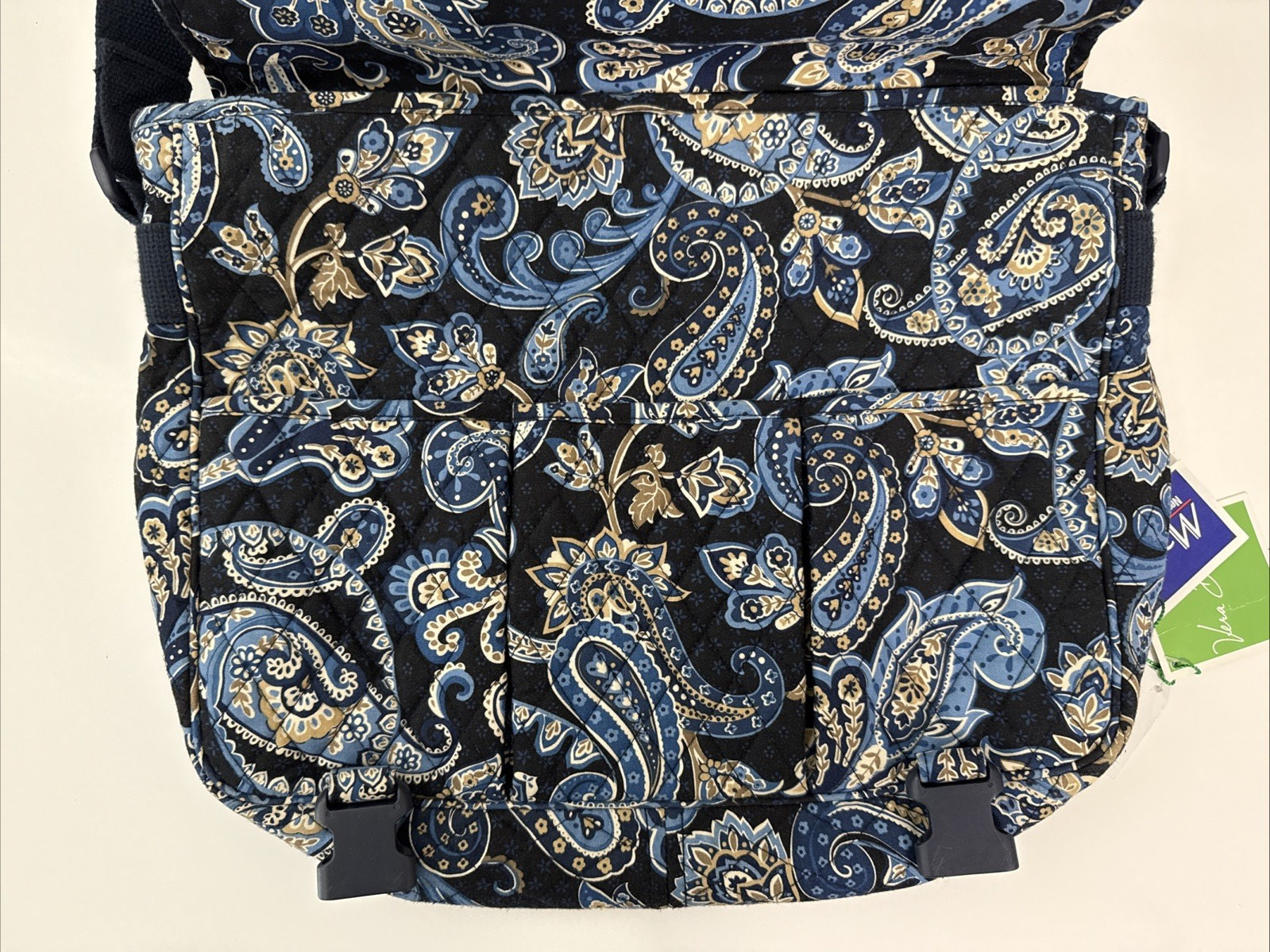 Vera Bradley Windsor Navy Quilt Large Weekender Travel Bag Carry On New w/Tags