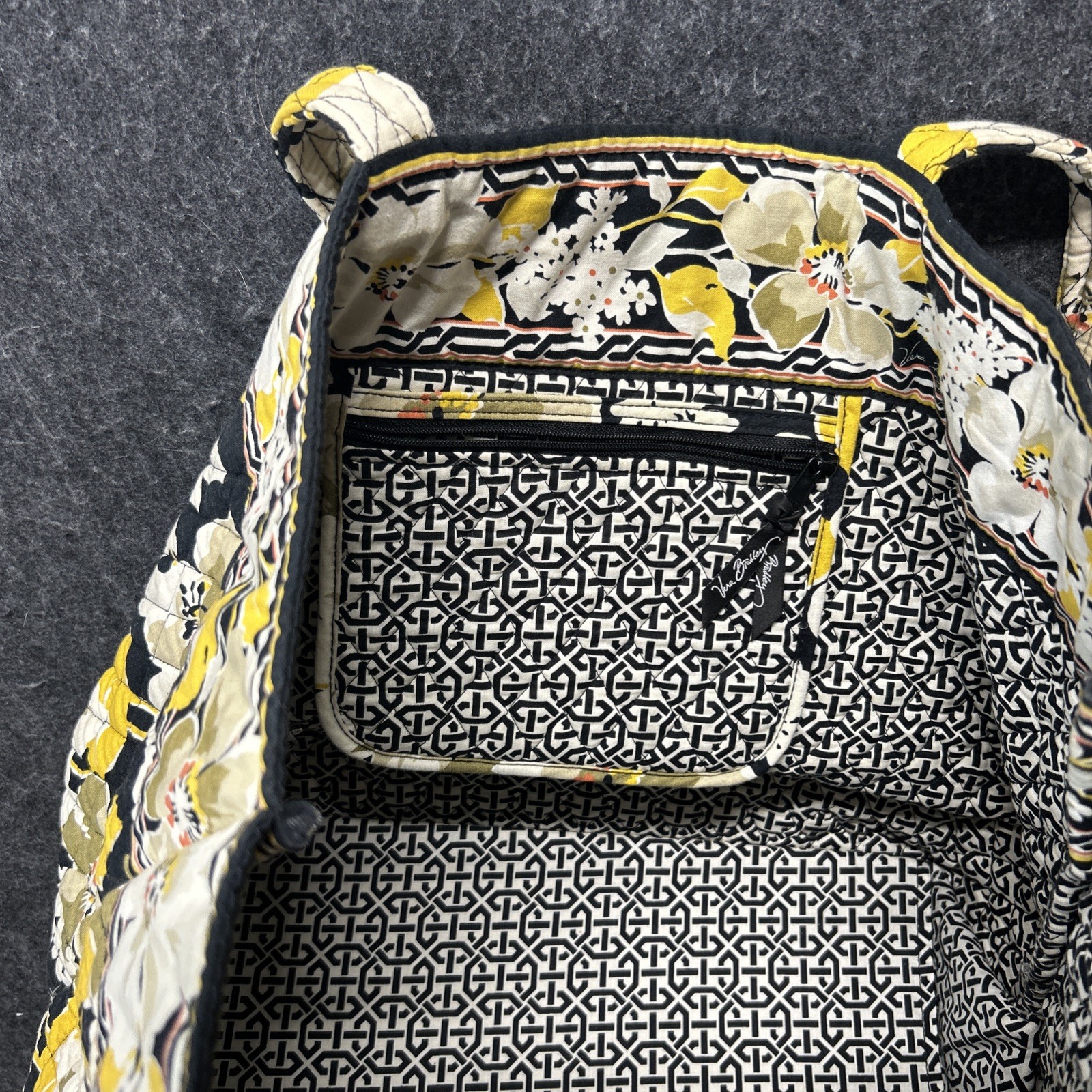 VERA BRADLEY ICONIC GRANDE TOTE Bag “dogwood ” PATTERN X-Large Quilted