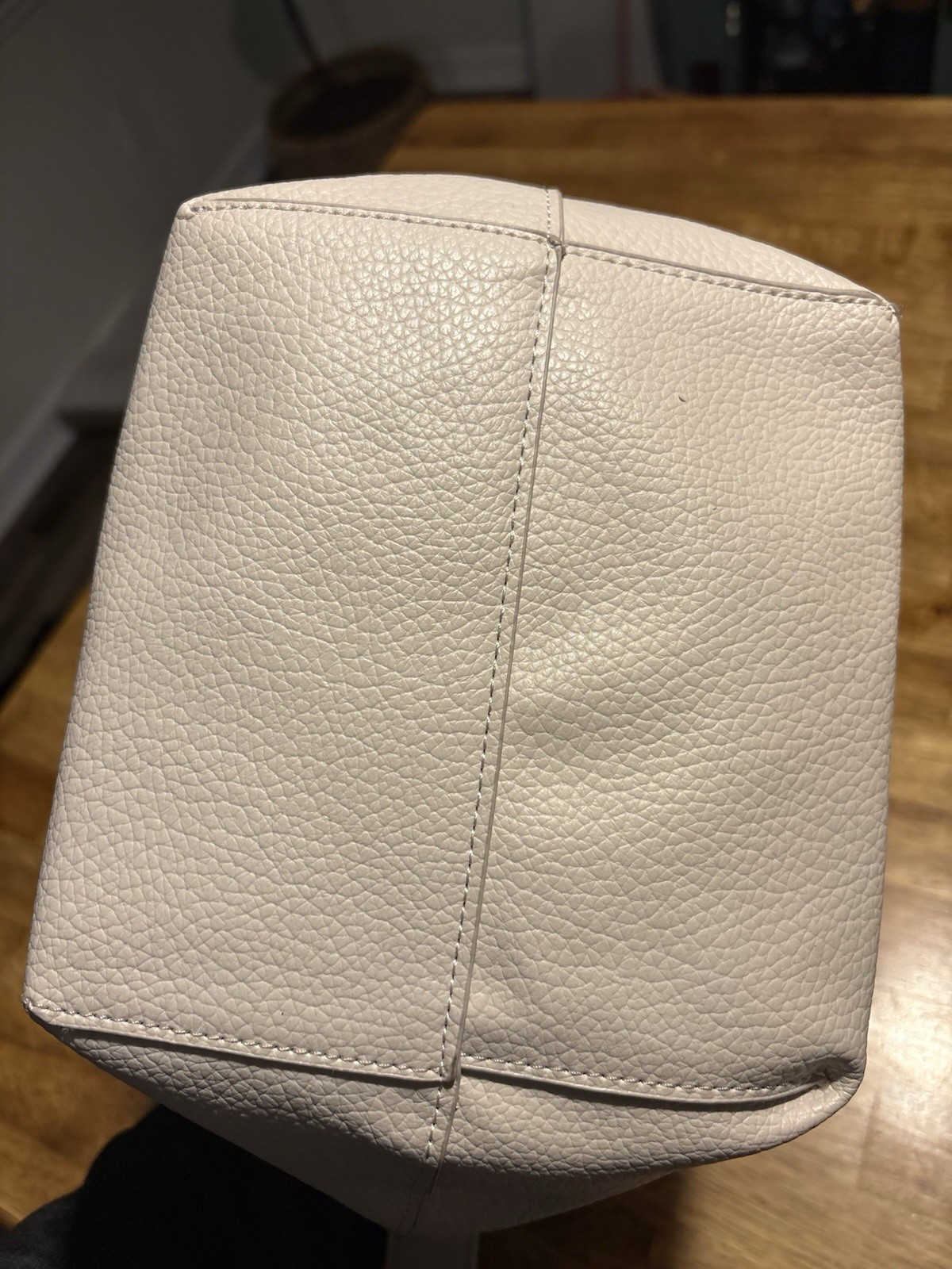 NWOT Steve Madden BMontie Microsuede and Faux Leather Purse Shoulder Bag Cream