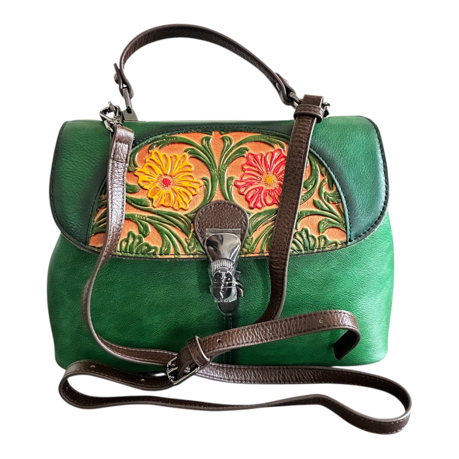 genuine leather handbags purses women new