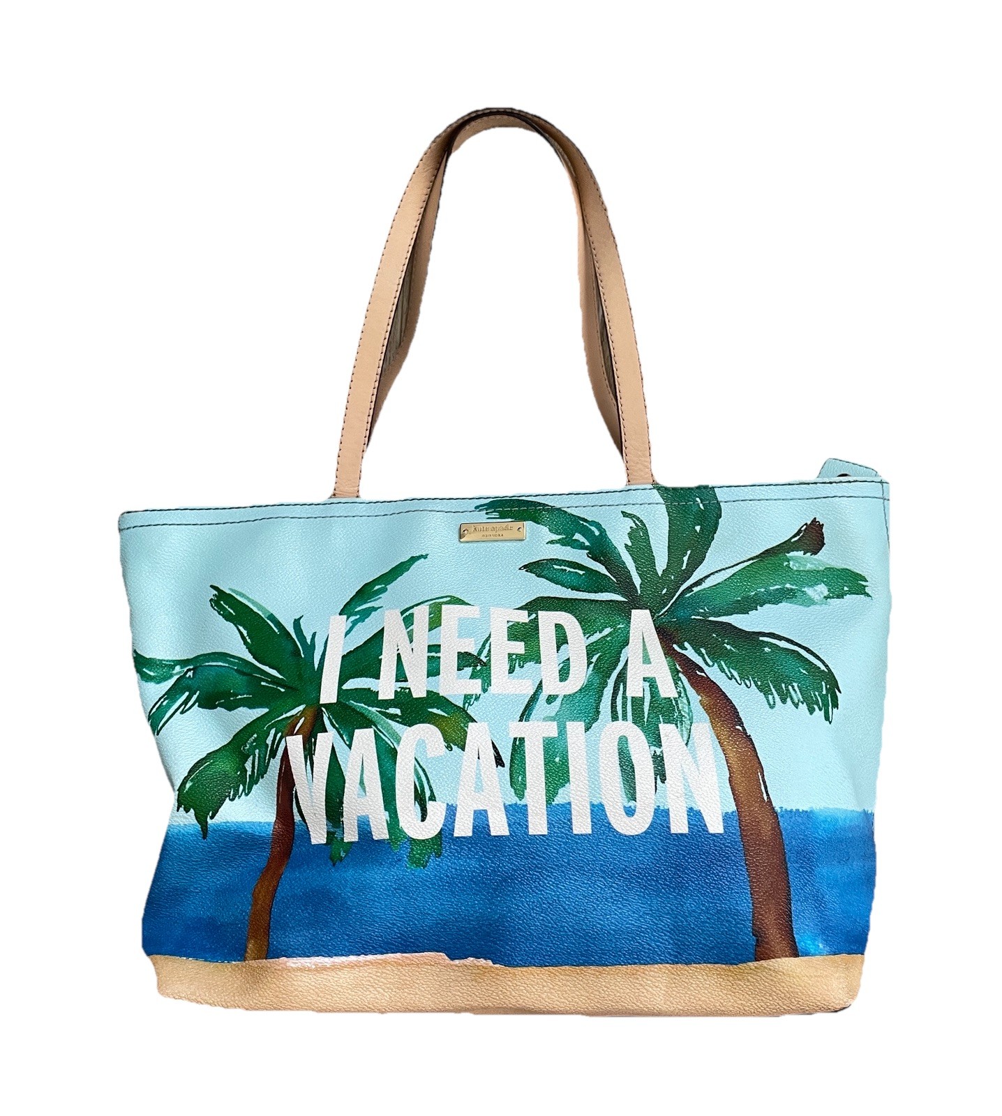KATE SPADE Collectible I NEED A VACATION Tropical Resort Shoulder Bag PURSE