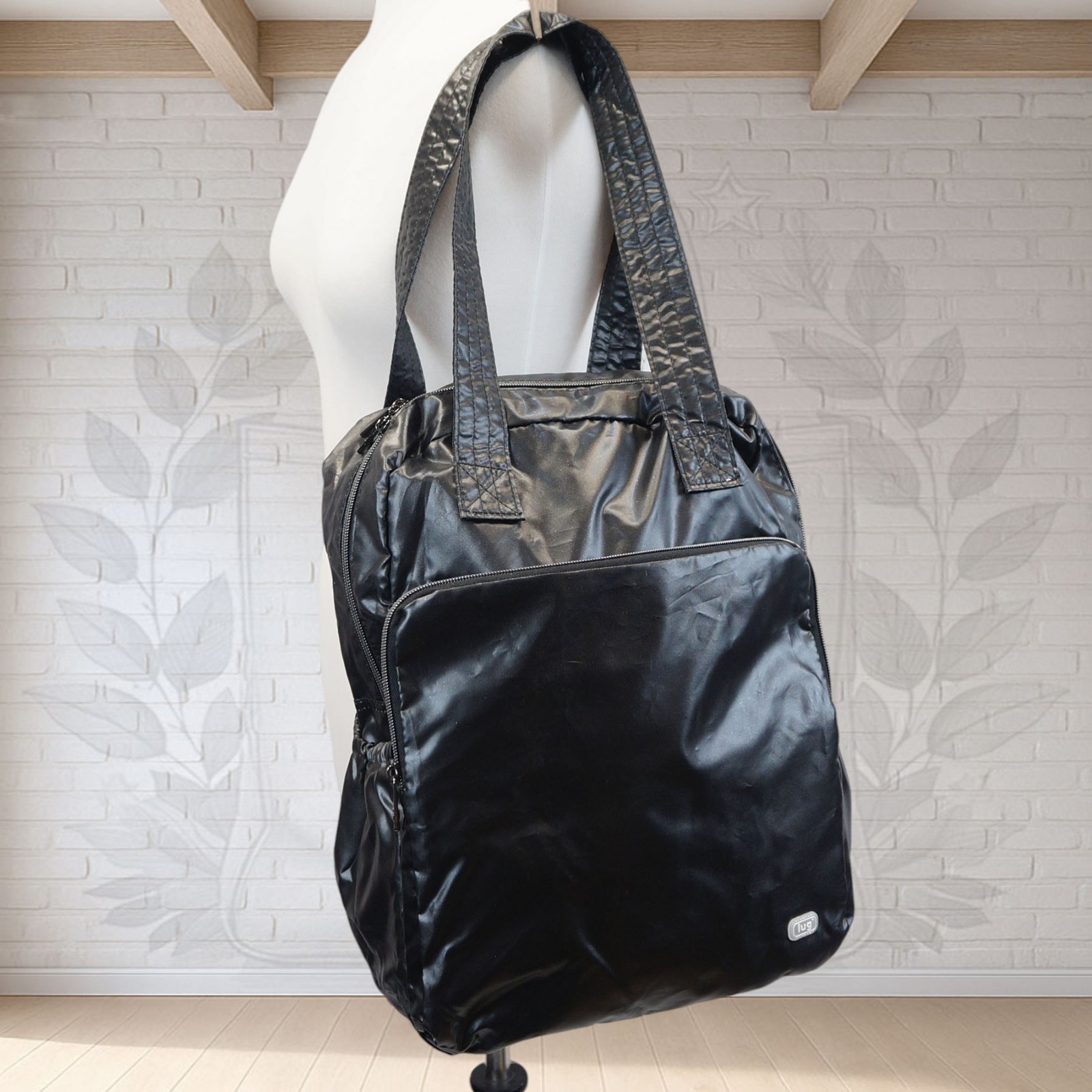 ❤️ Lug Ranger XL Metallic Black Packable Tote Bag