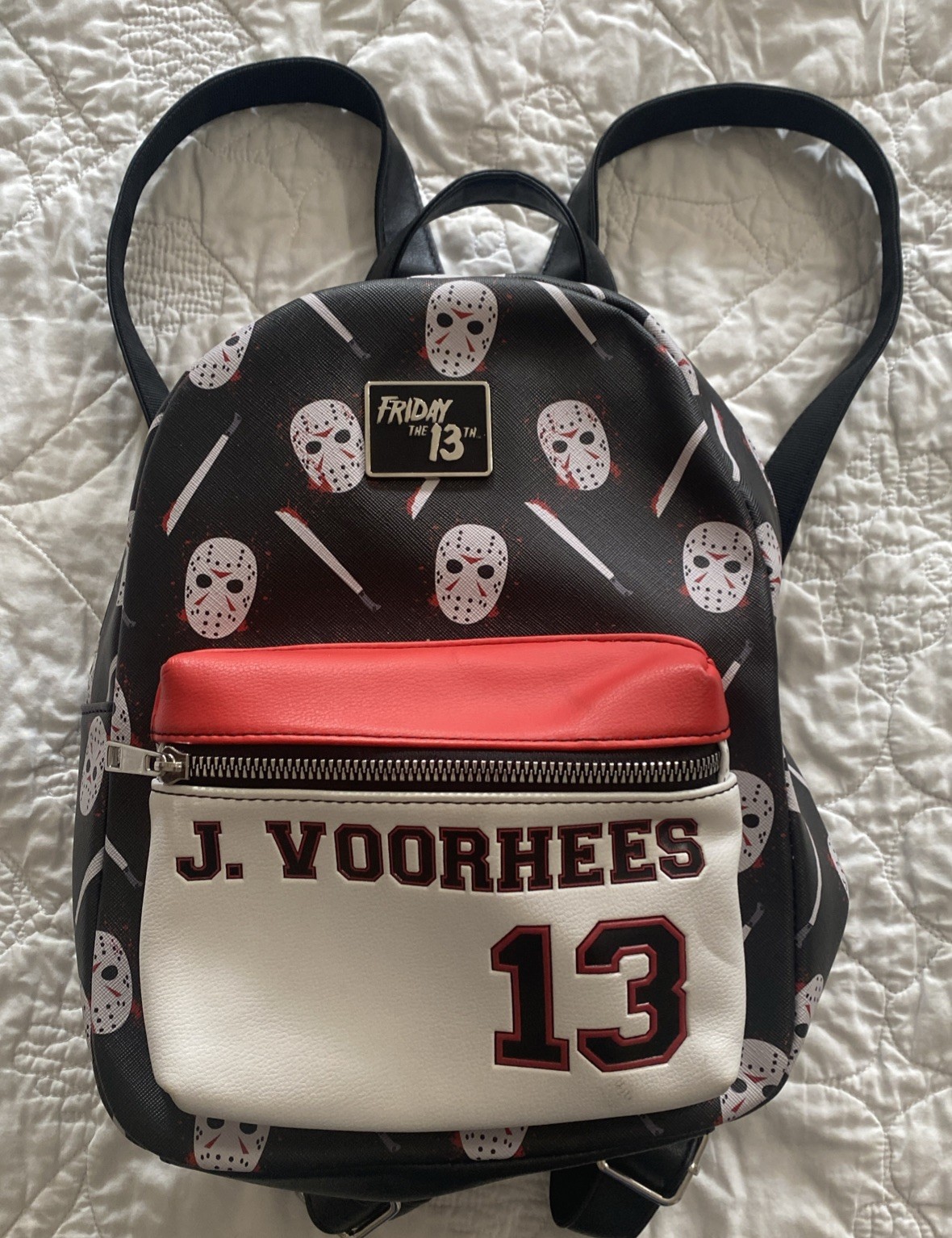 Friday The 13th Jason Voorhees Mini Backpack, 11 x 9 x 4