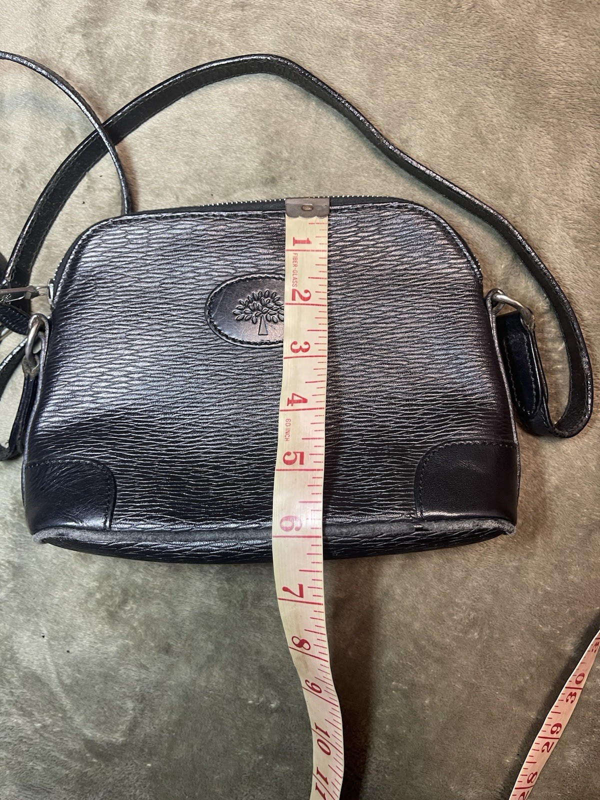 Mulberry Women Leather Vintage Small Crossbody Black Bag Size 20×15 cm or 8×6 in