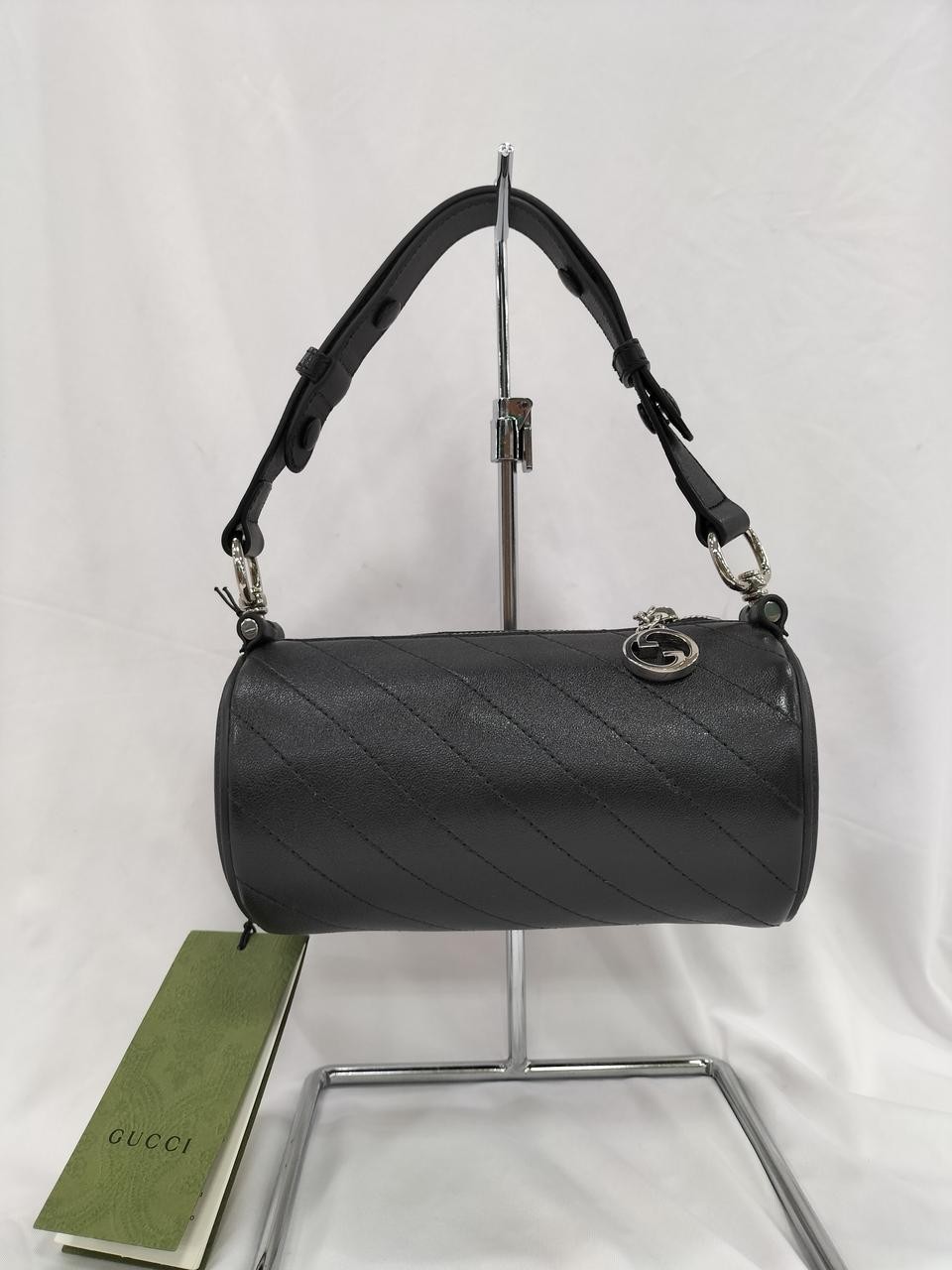 Gucci Blondie Handbag Shoulder Bag Leather Black H10xW18.5cm 760170