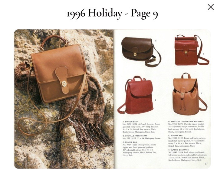 🤎 Vintage Coach 1994 British Tan Station Bag Style 5130 🤎