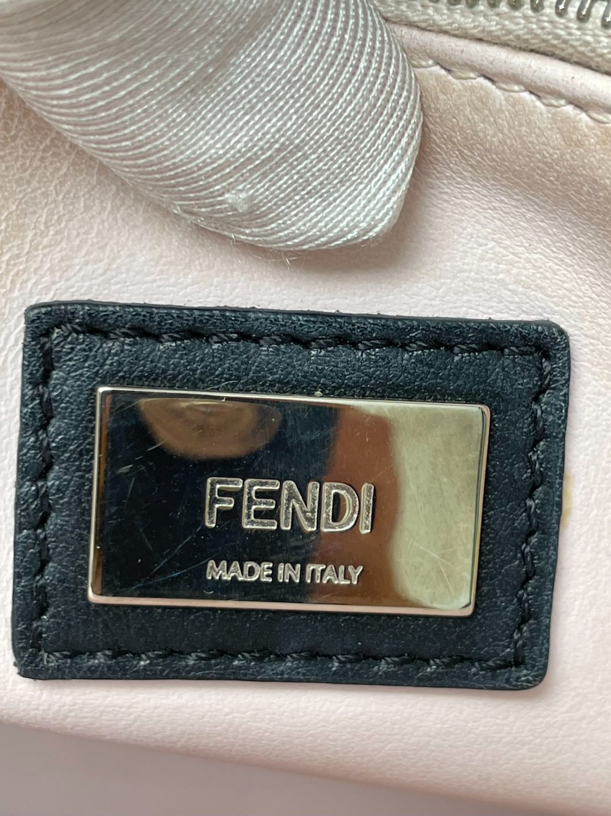 FENDI PETITE 2JOURS Small Size Colorblock Calfskin Shoulder Bag