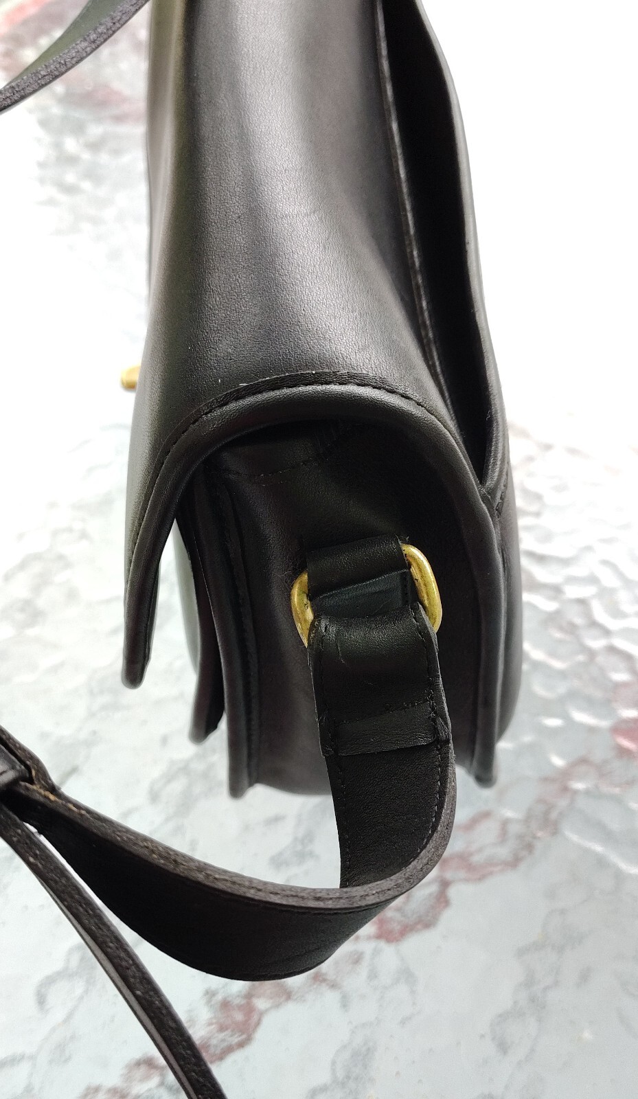 Coach RARE MEDIUM 335 80’s Vintage Black Lenox MADE IN THE UNITED STATES Bag