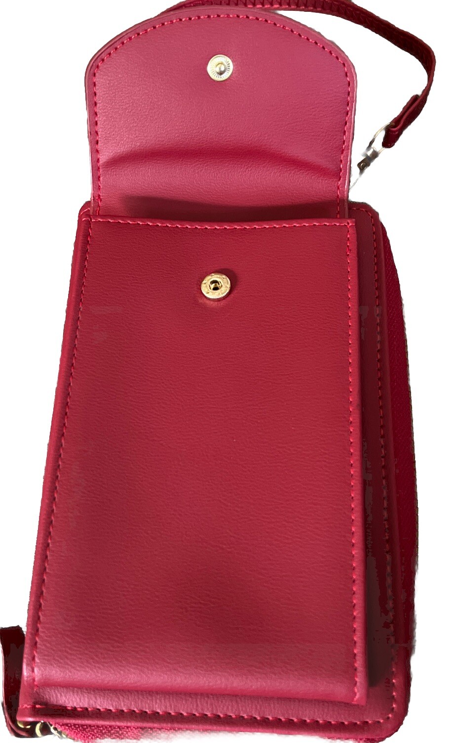 Forever Lovely for Madley: Red Crossbody Clutch Holds Phone, Removable Strap