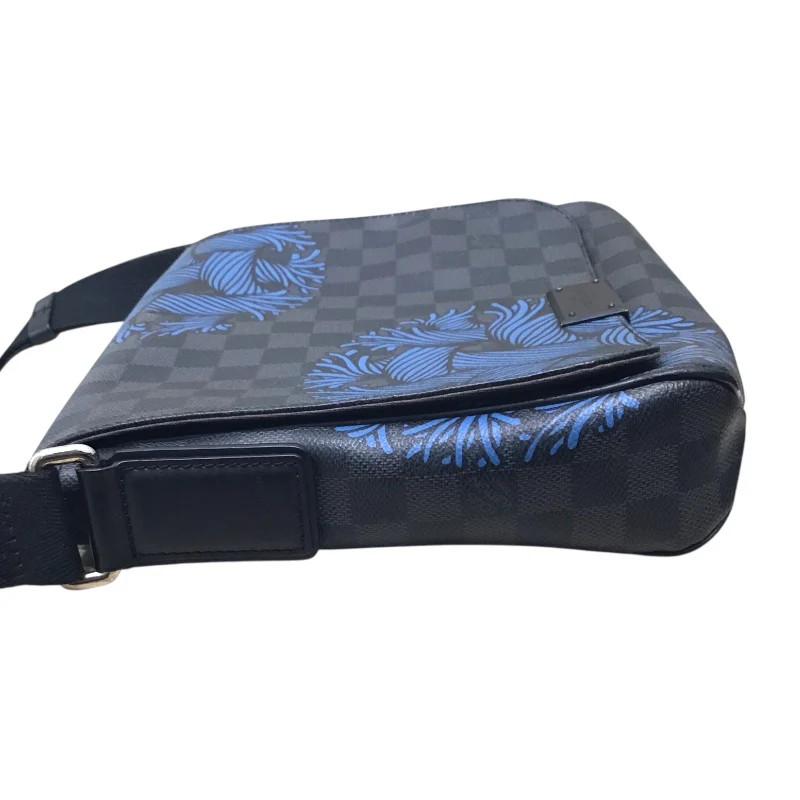 LOUIS VUITTON District PM Christapherne Black PVC Shoulder Bag N41714 #OKB3836