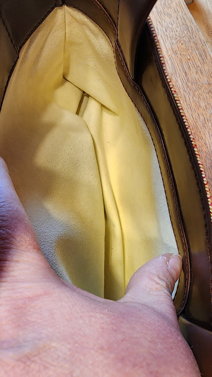 Bulgari (Bvlgari) Chevron-patterned Fabric and Leather Shoulder Bag. Authentic