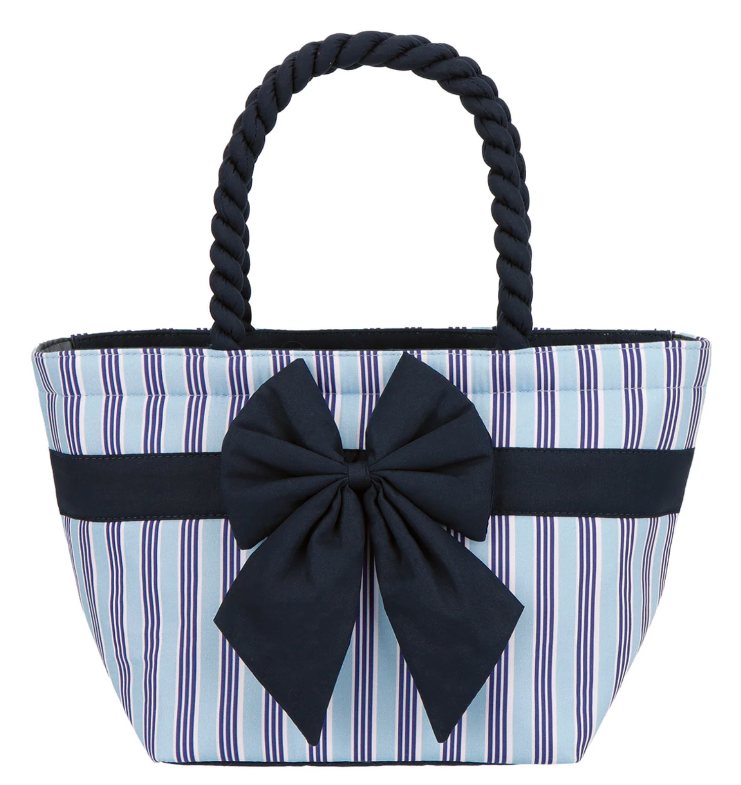 NaRaYa NB-52N Cotton Handbag Bow Purse Zipper Closure Made in Thailand