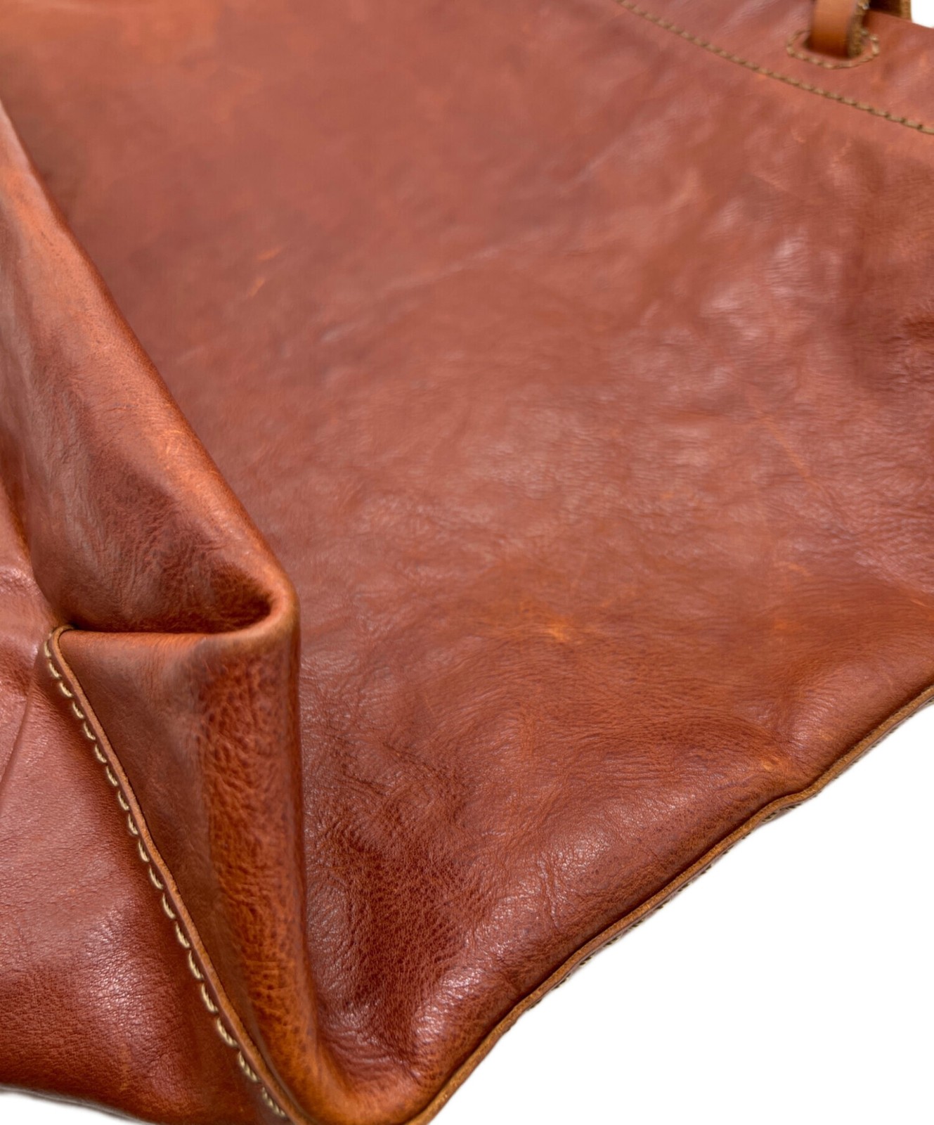 Organ Leather Tote Bag Brown #TFB13773