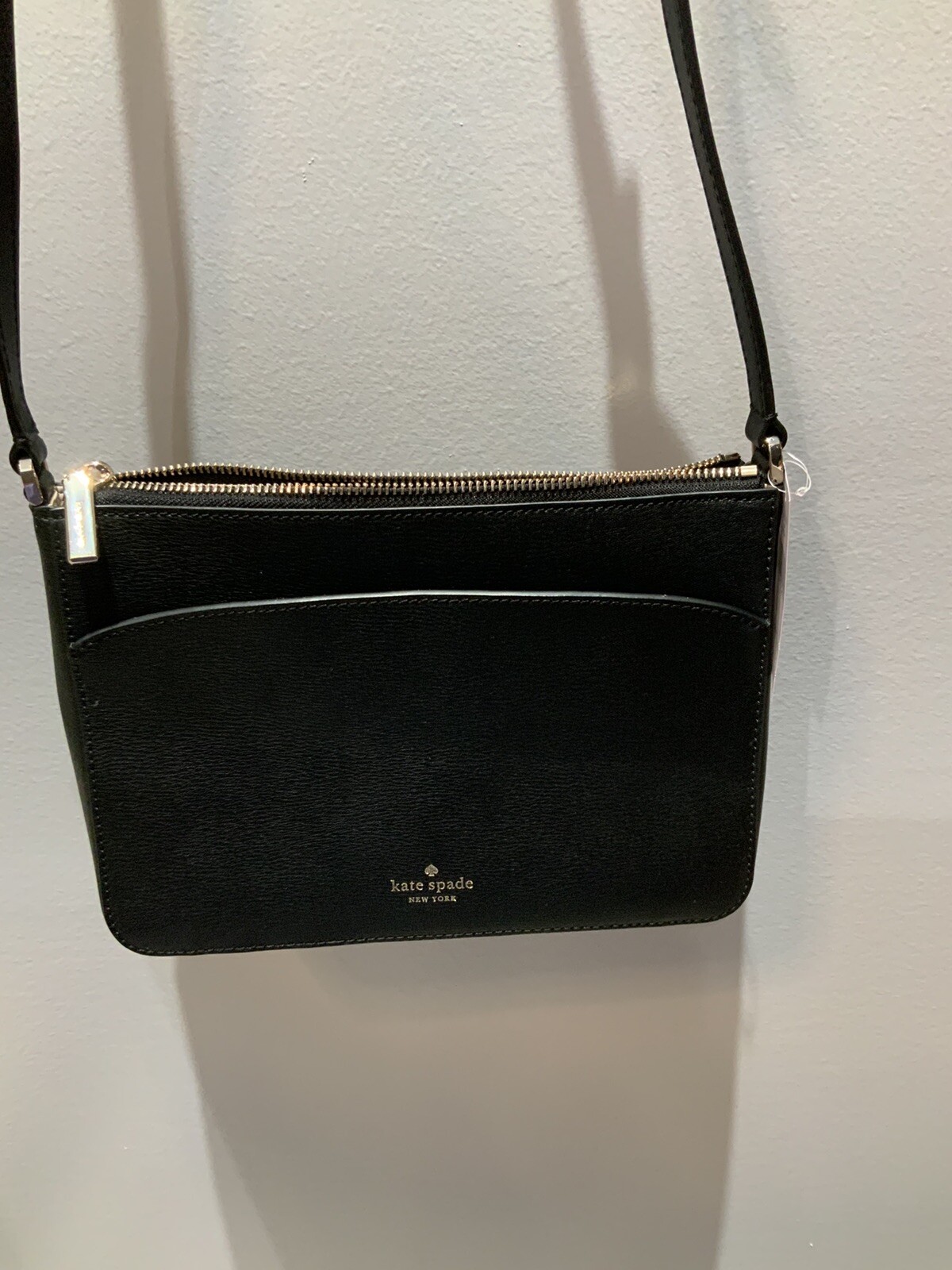 Kate Spade ADEL (WKRU6725) Top Zip Crossbody. Smooth Leather. Black (001). NWT.