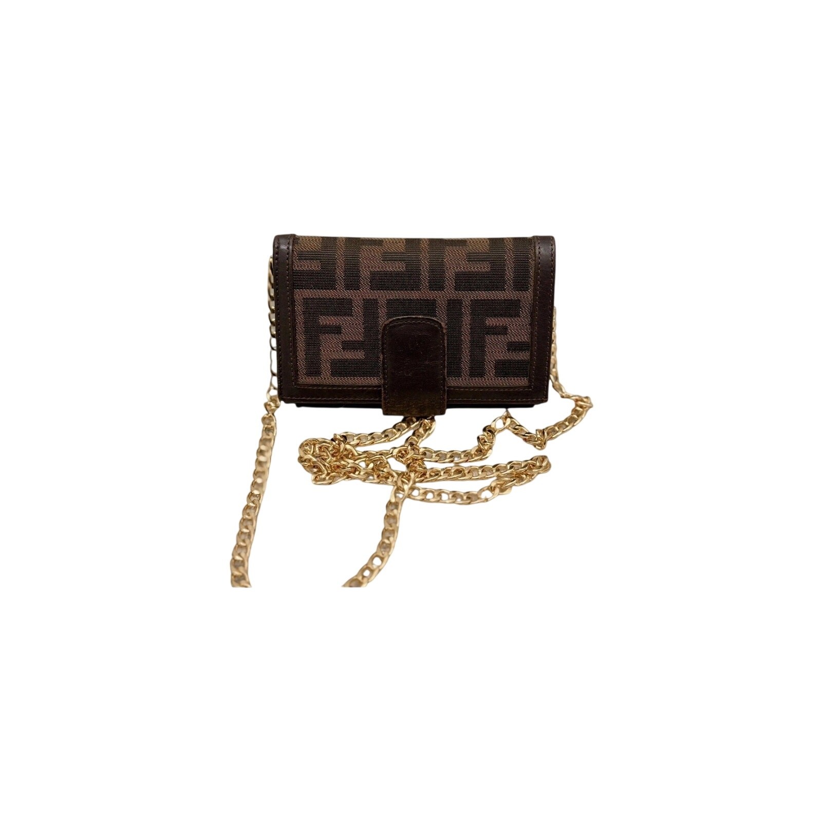 Fendi Vtg Zucca Monogram Kiss-Lock Wallet|Bag VESTIAIRE COA Included