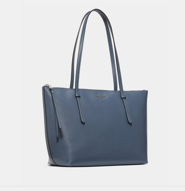 New Kate Spade All Day Tote Large Leather Shoulder Purse – Twilight Blue KO140