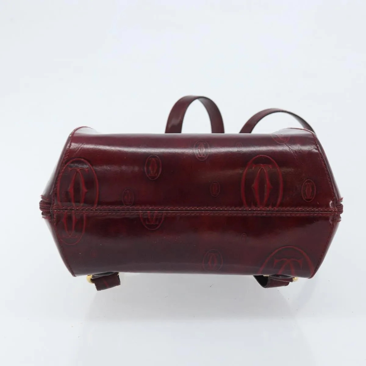 Cartier Happy Birthday Patent Leather Burgundy Patent_ Backpack