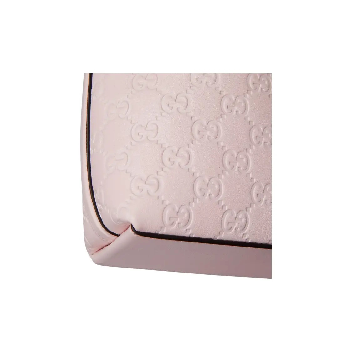 GUCCI GG Emblem Bucket Bag Shoulder Bag Mini Women’s Pink 3.1×3.3×5.9 in
