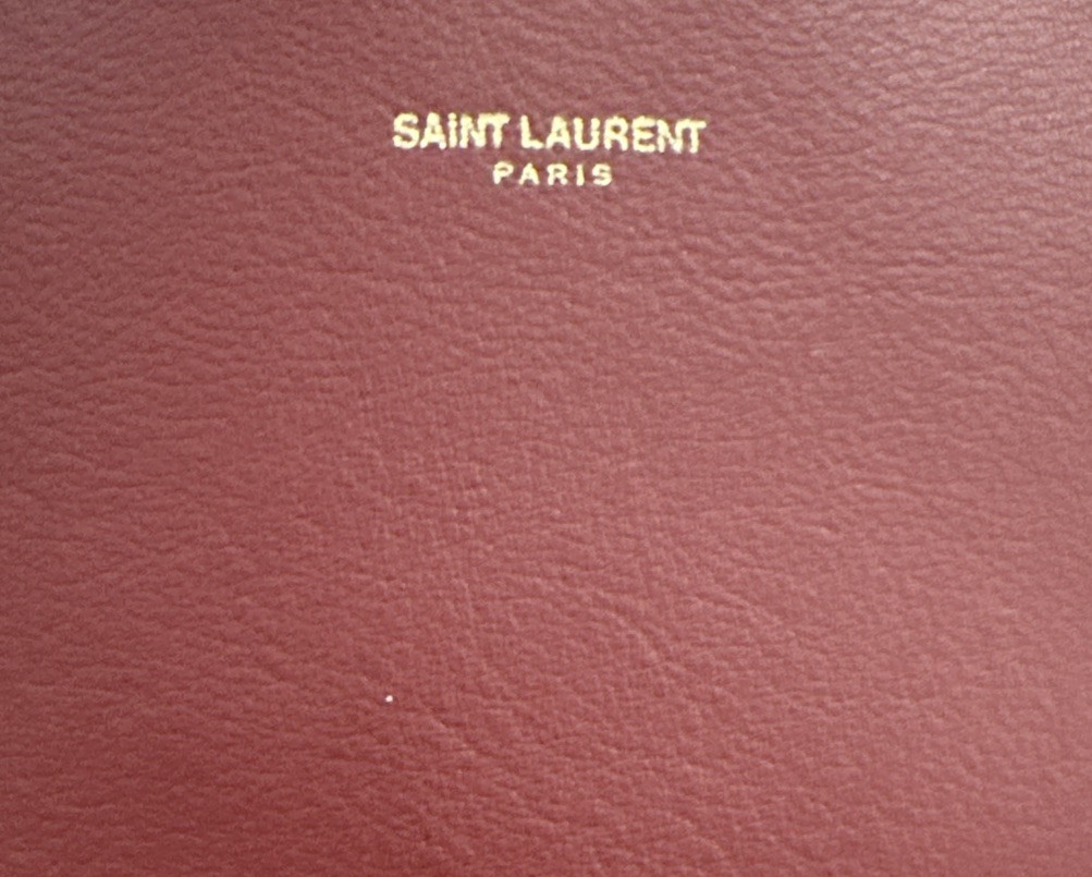 Saint Laurent Shopping Bag East West Tote Smooth Leather Red