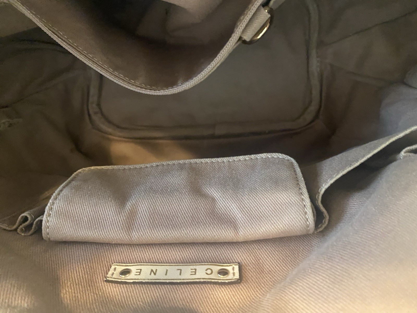 Celine Bittersweet Triomphe Monogram Hobo Shoulder Bag