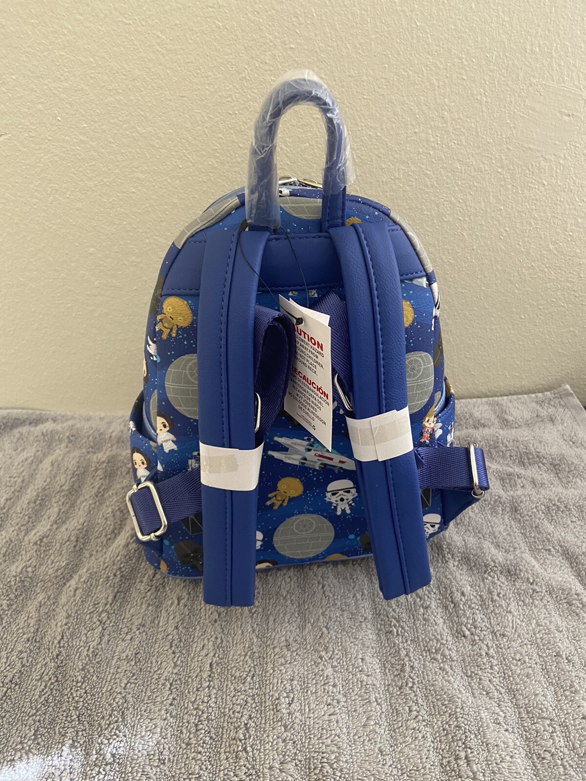 NEW 2021 Pattern Disney Parks Loungefly Star Wars Chibi Mini Backpack Death Star