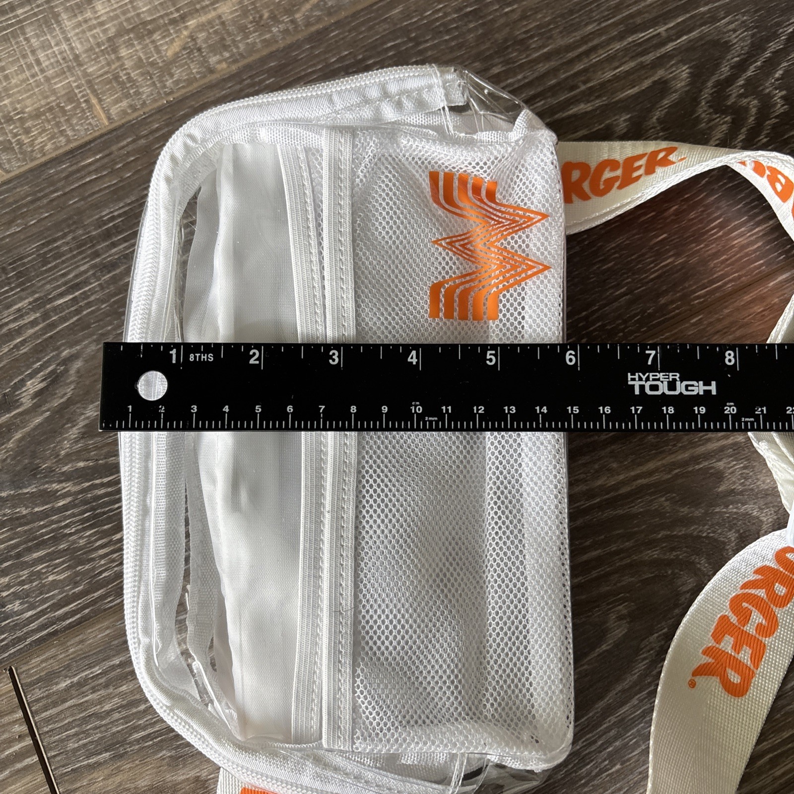 Whataburger Clear Fanny Pack White Orange Strap Collector Item