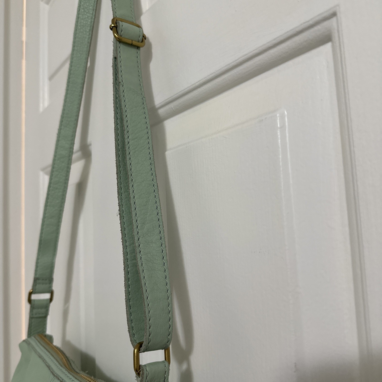 Fossil Erin Soft Leather Shoulder Tote – Pastel (Green)