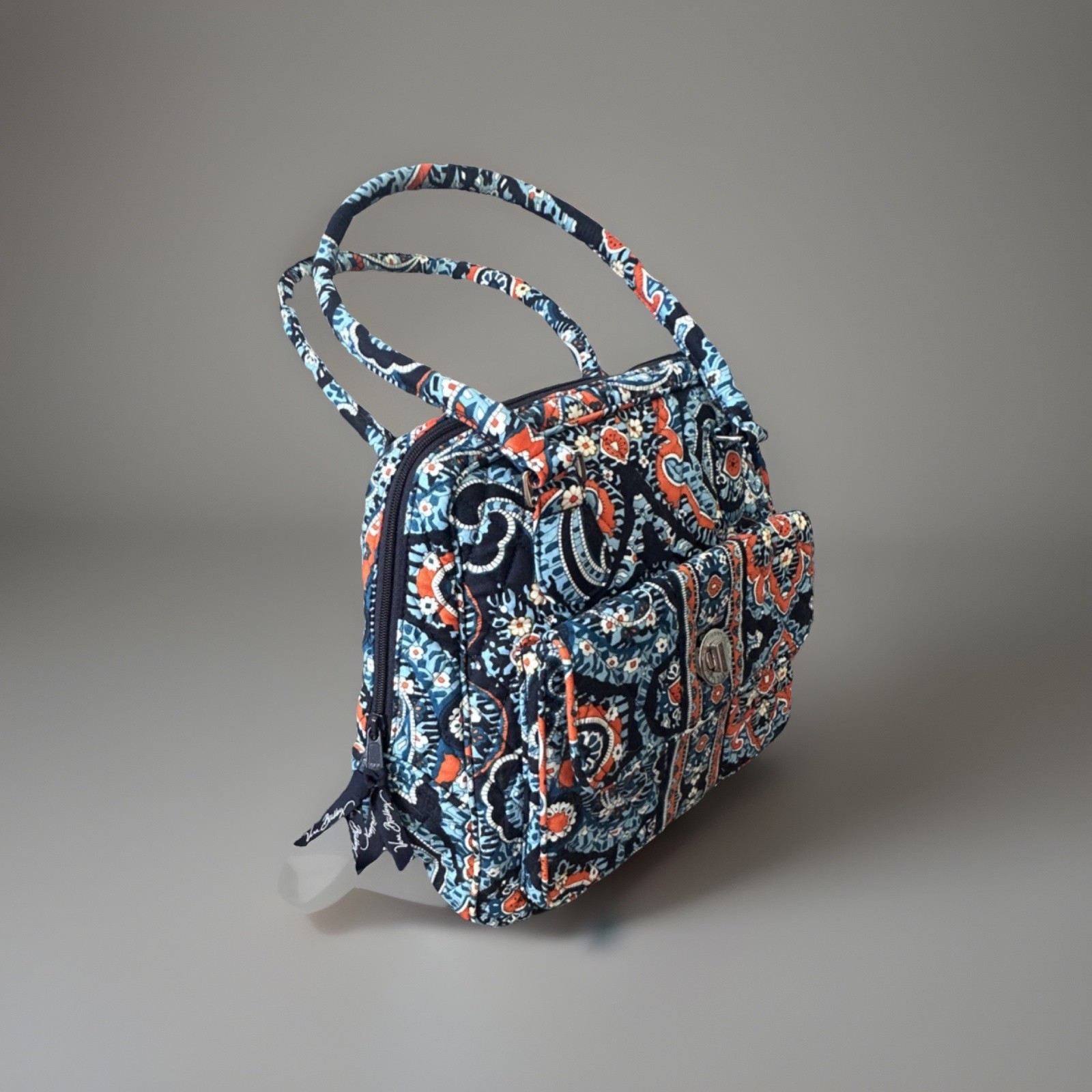 Vera Bradley Bag Blue Orange White Marrakesh patt. 2014-15, RETIRED