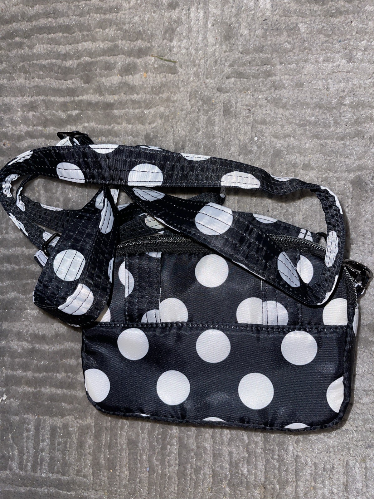 NWT Lug Super Coupe Convertible Crossbody Bag Black