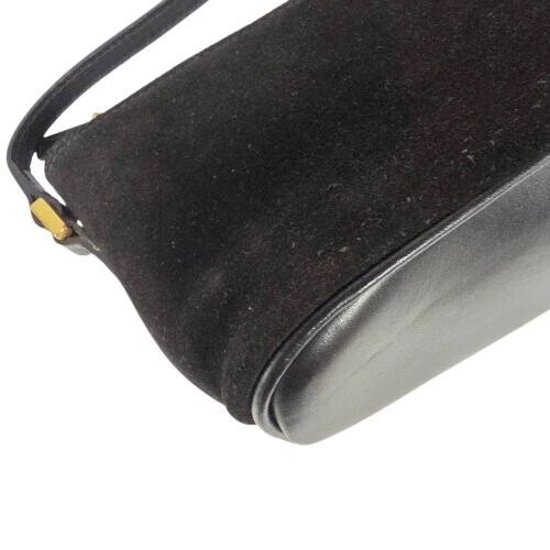 Gucci Black Leather Accessory Pouch Shoulder Bag 039.1103 Women Zip