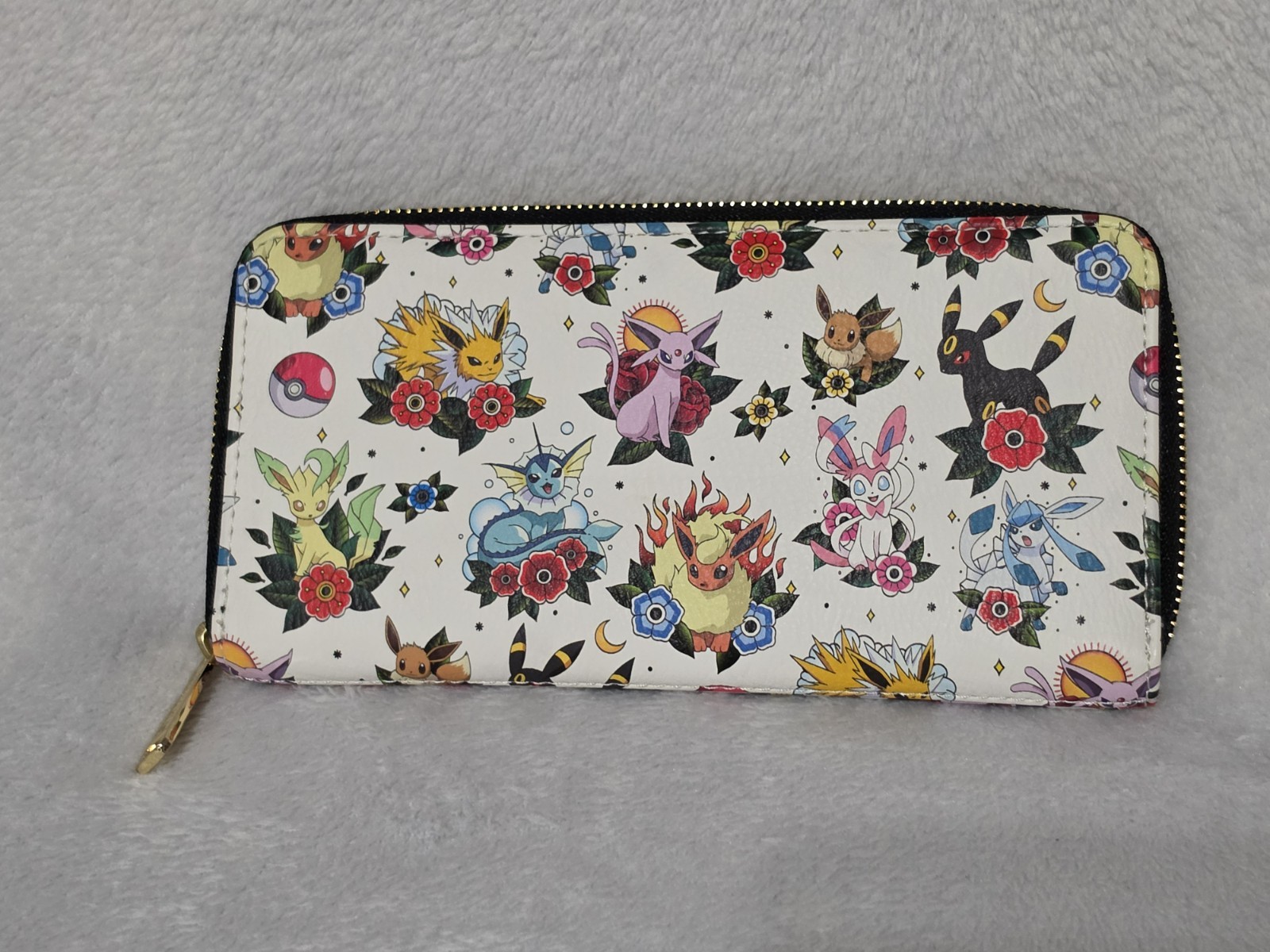 Loungefly Pokemon Eeveelutions Tattoos Print Mini Backpack And Wallet Set ☆NWT