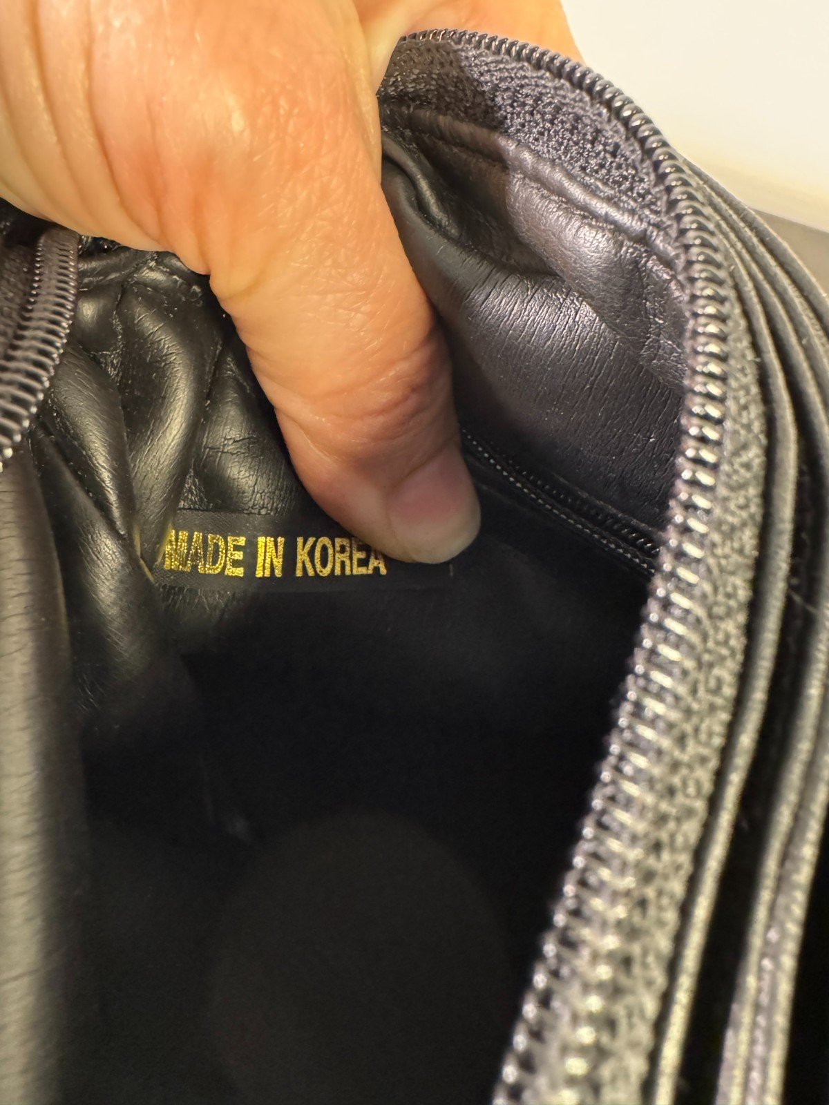 Nice Perlina Soft Black Leather Crossbody Purse, Excellent Used Condition